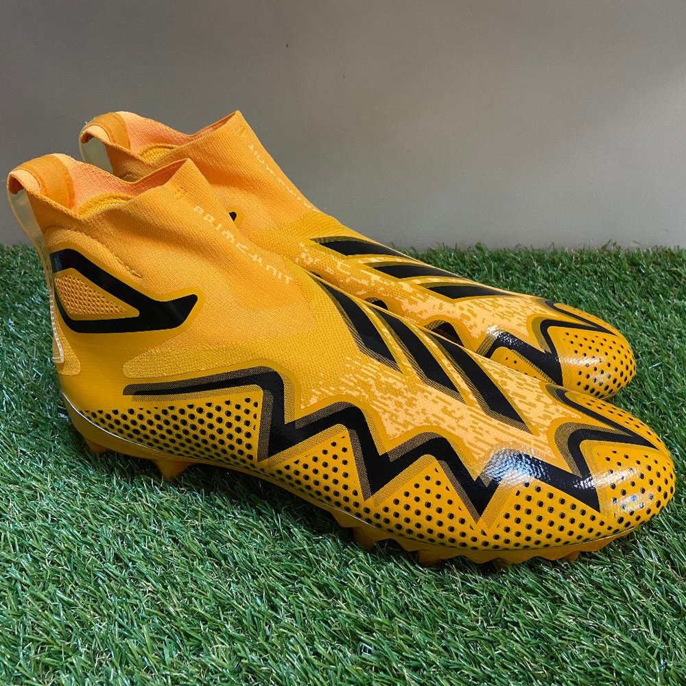 Adidas Primeknit Freak Ultra 22 Yellow Football Cleats GZ0469 Men Size 14 NEW